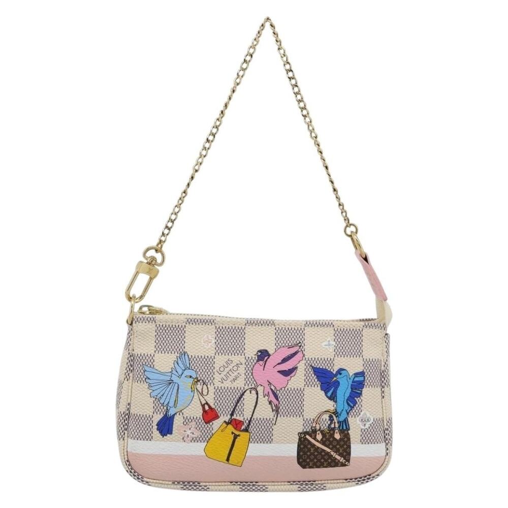 Louis Vuitton Damier Azur Mini Pochette Accessoires Pouch White